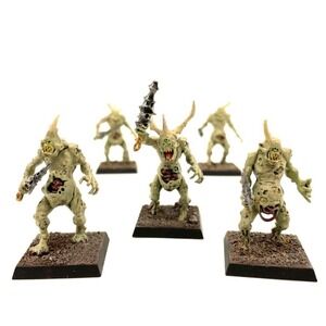 Chaos Daemons Plaguebearers of Nurgle 5 Painted Miniatures